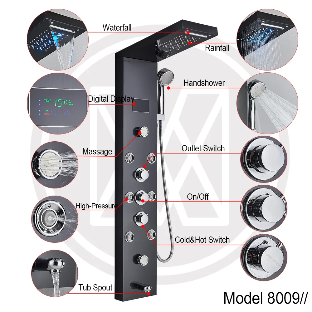 LED Light Shower Panel System - Image 6