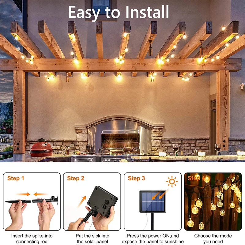 LED Solar String Lights - Image 13