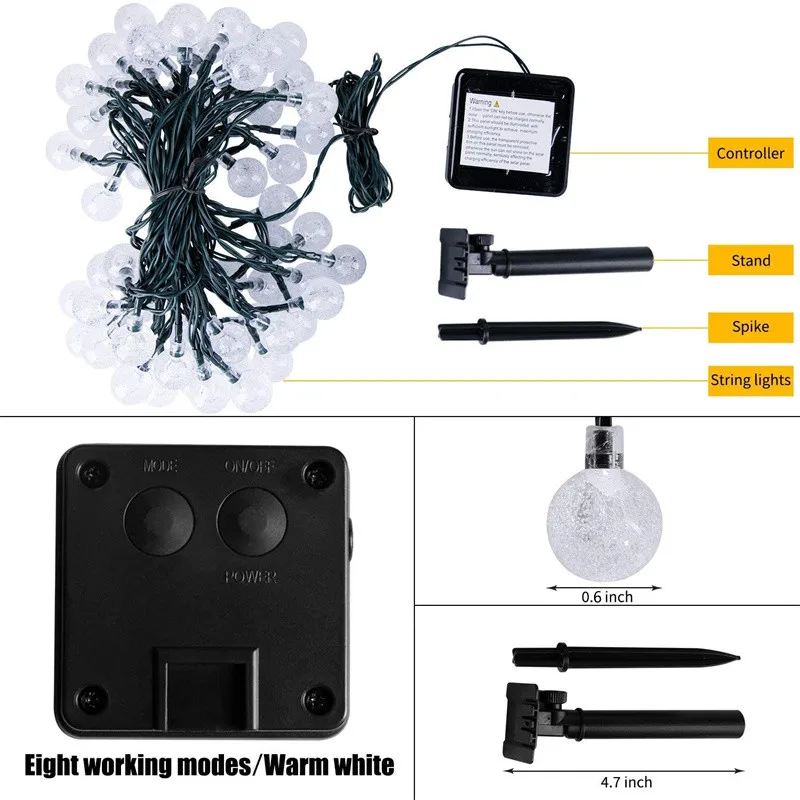 LED Solar String Lights - Image 6
