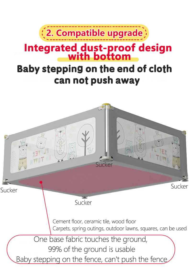 Liftable Baby Playpen Fence - Image 17