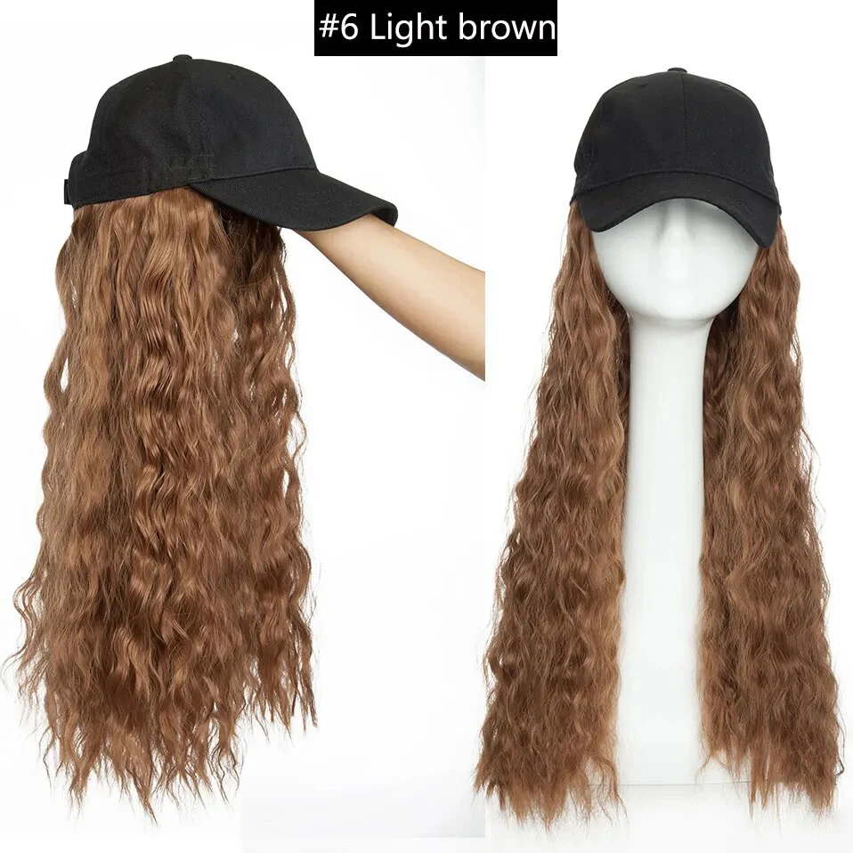 Long Wavy Hair Wig Cap - Image 16