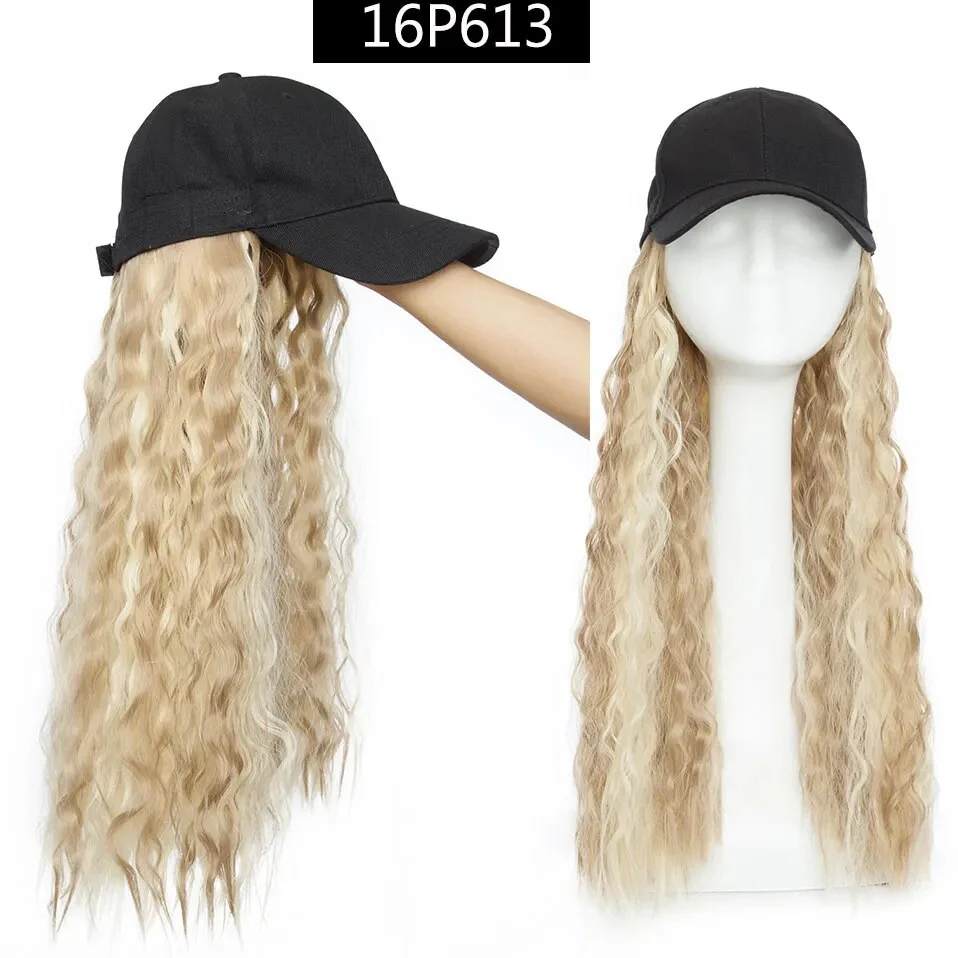 Long Wavy Hair Wig Cap - Image 19