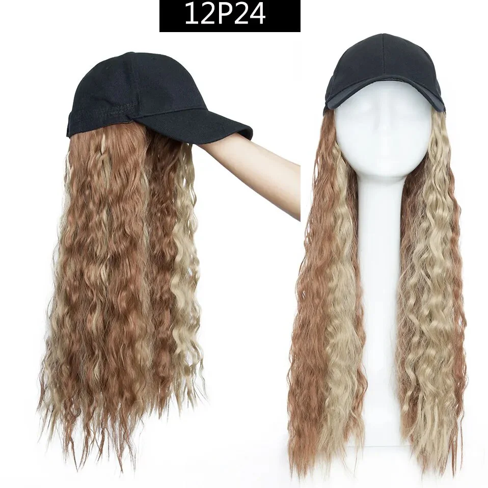 Long Wavy Hair Wig Cap - Image 20
