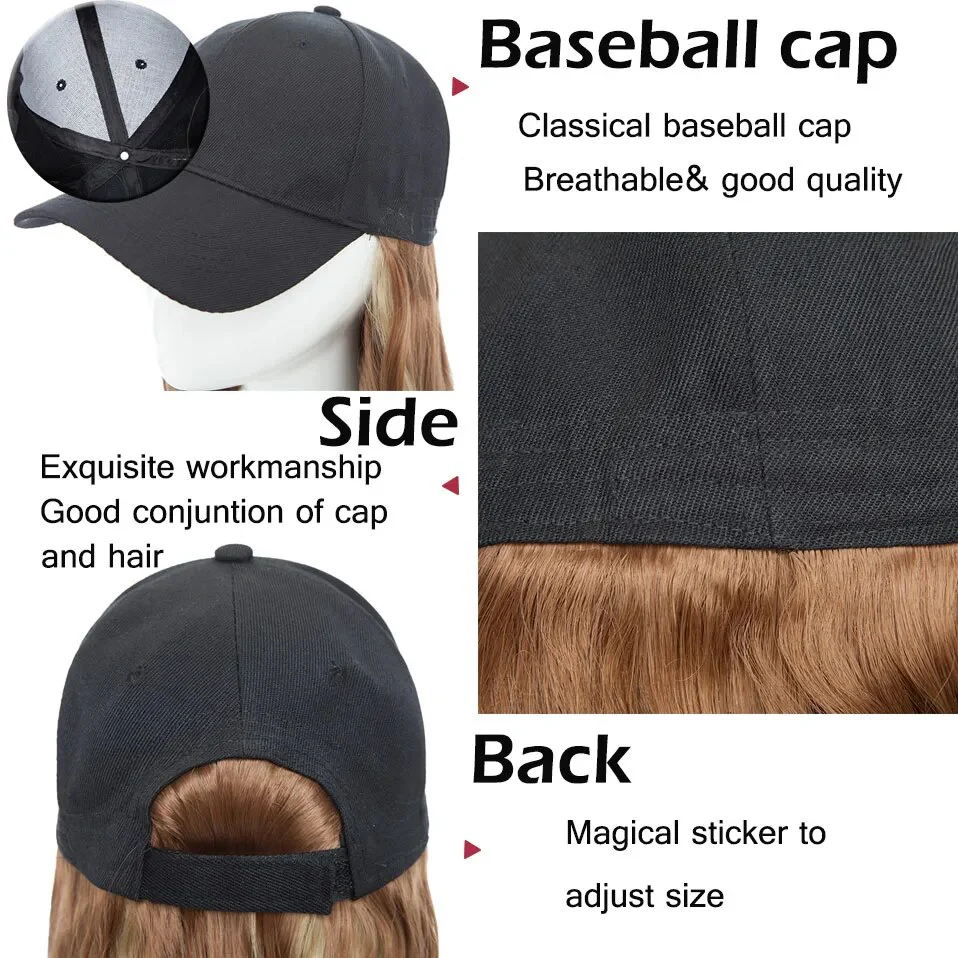 Long Wavy Hair Wig Cap - Image 3