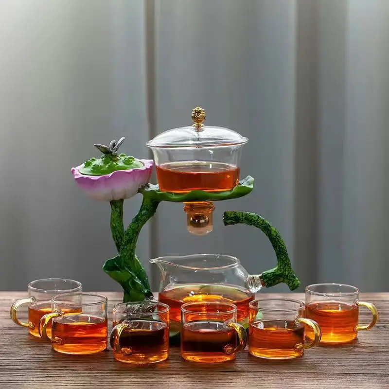 Lotus Essence: Heat-Resistant Kungfu Tea Set - Image 17