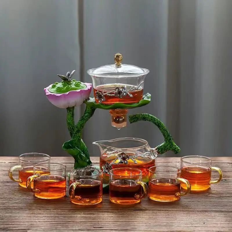 Lotus Essence: Heat-Resistant Kungfu Tea Set - Image 19