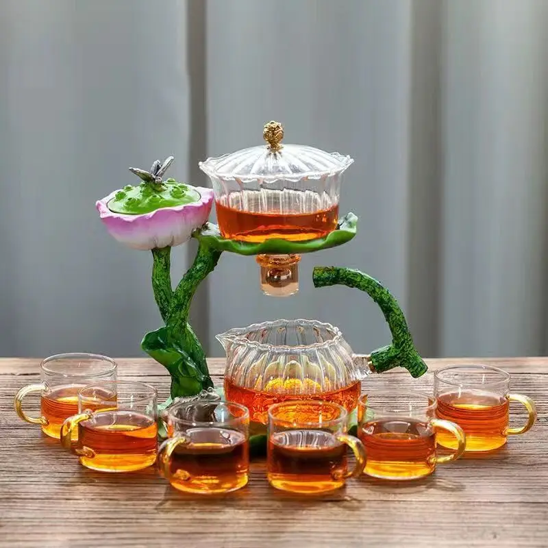 Lotus Essence: Heat-Resistant Kungfu Tea Set - Image 20