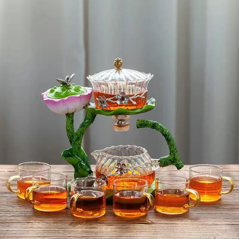 Lotus Essence: Heat-Resistant Kungfu Tea Set - Image 22