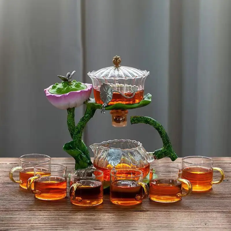 Lotus Essence: Heat-Resistant Kungfu Tea Set - Image 23