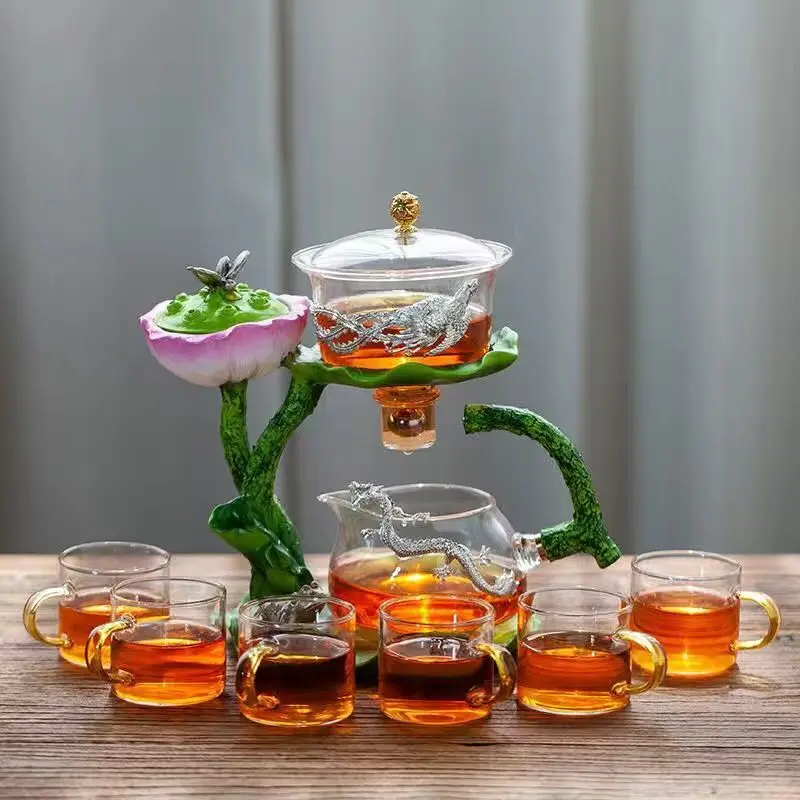 Lotus Essence: Heat-Resistant Kungfu Tea Set - Image 24