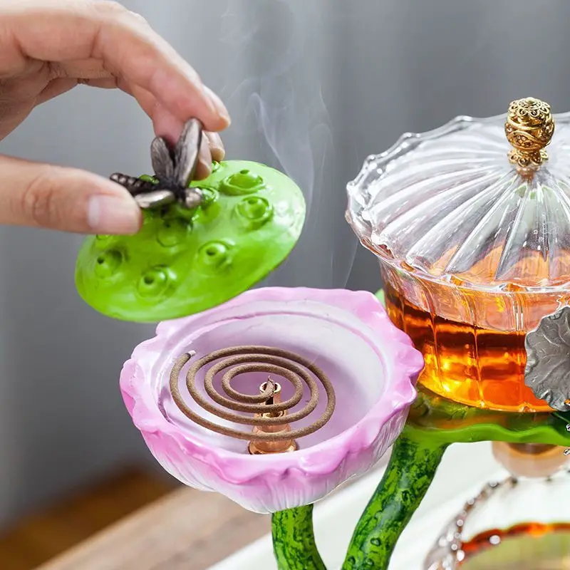 Lotus Essence: Heat-Resistant Kungfu Tea Set - Image 4