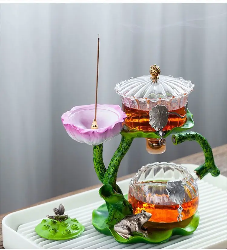 Lotus Essence: Heat-Resistant Kungfu Tea Set - Image 5