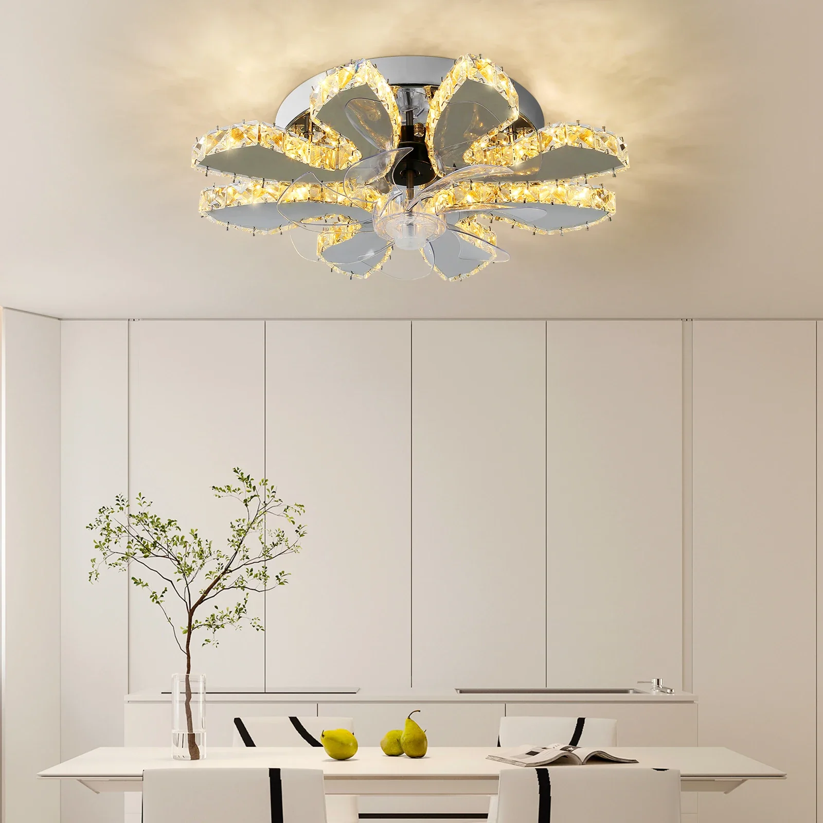 Luxora Beam Luxury Crystal Ceiling Fan - Image 23
