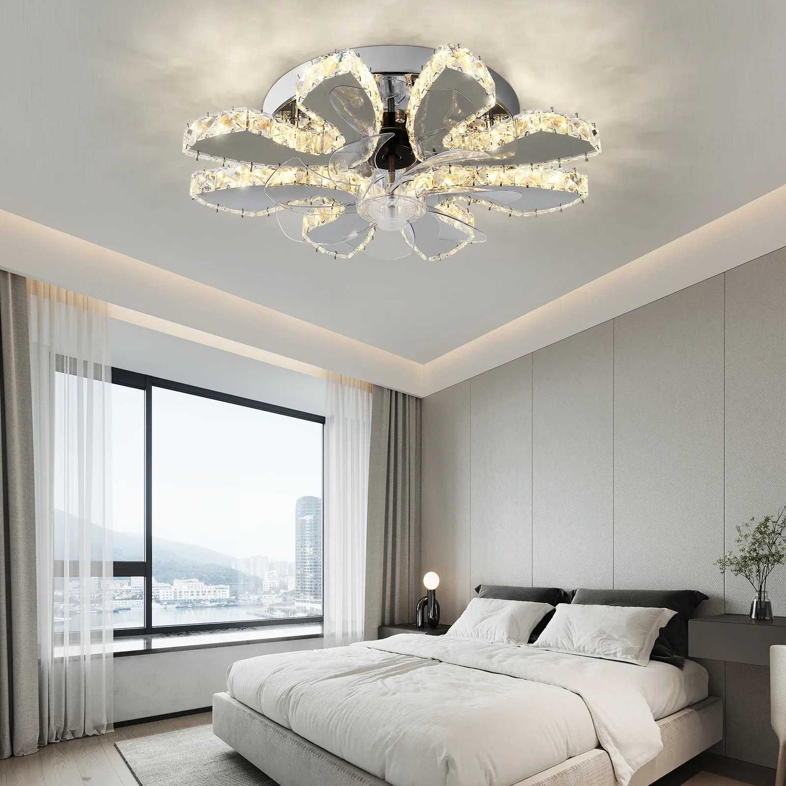 Luxora Beam Luxury Crystal Ceiling Fan - Image 24