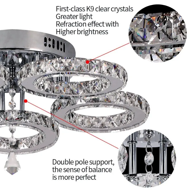 Luxora Beam Luxury Crystal Ceiling Fan - Image 42