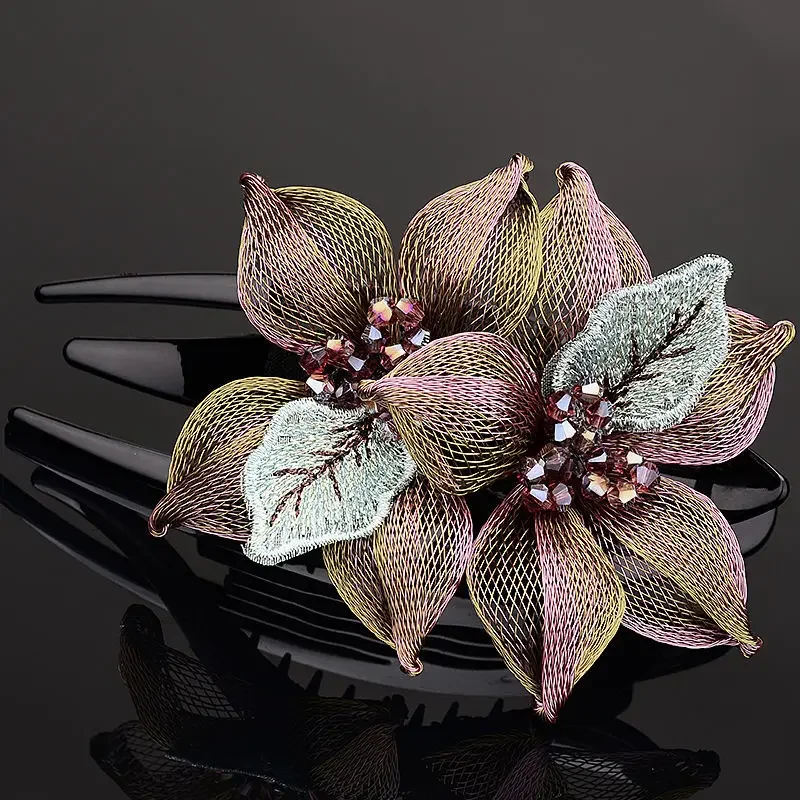 Luxury Copper Wire Flower Hairpin - Image 7