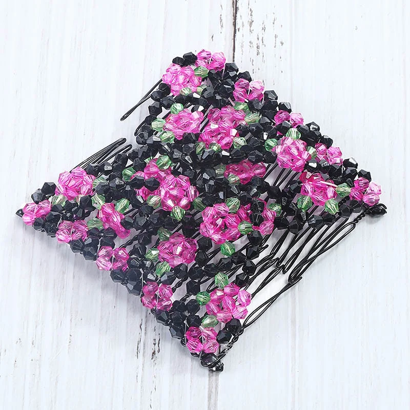 Magic Bead Elasticity Hair Comb Pin - Image 22