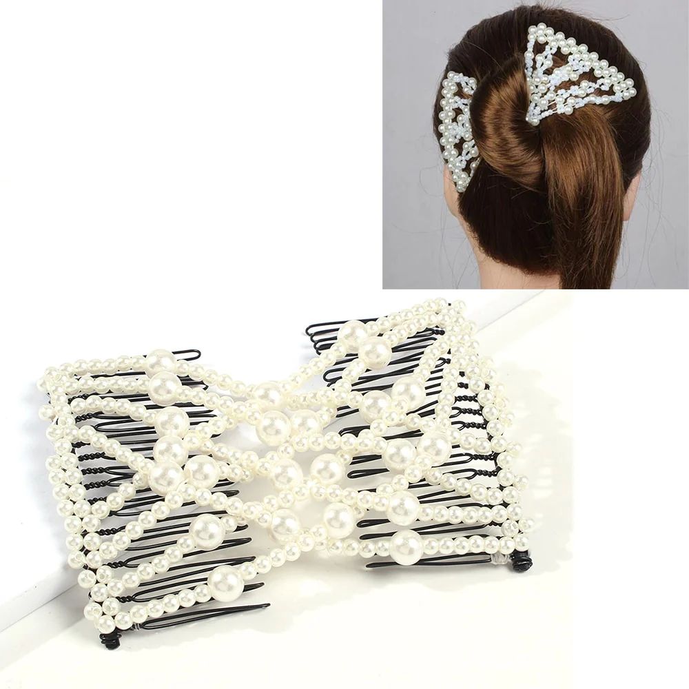 Magic Bead Elasticity Hair Comb Pin - Image 9