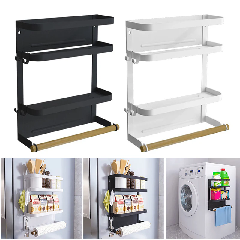 Magnetic Fridge Spice Towel Rack - Image 9