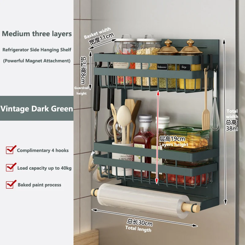 Magnetic Fridge Hanging Rack - Image 2