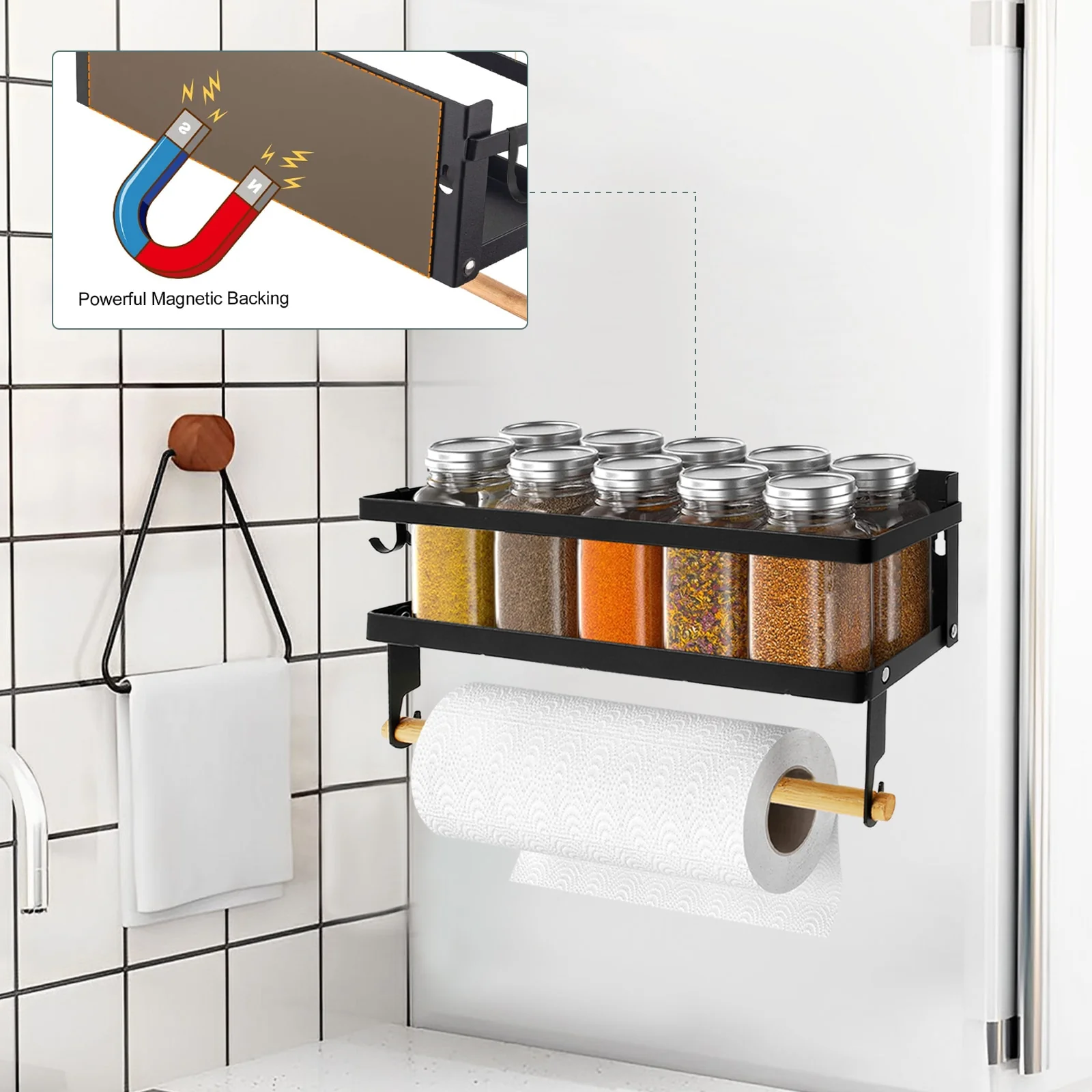 Magnetic Spice Towel Paper Rack - Image 11