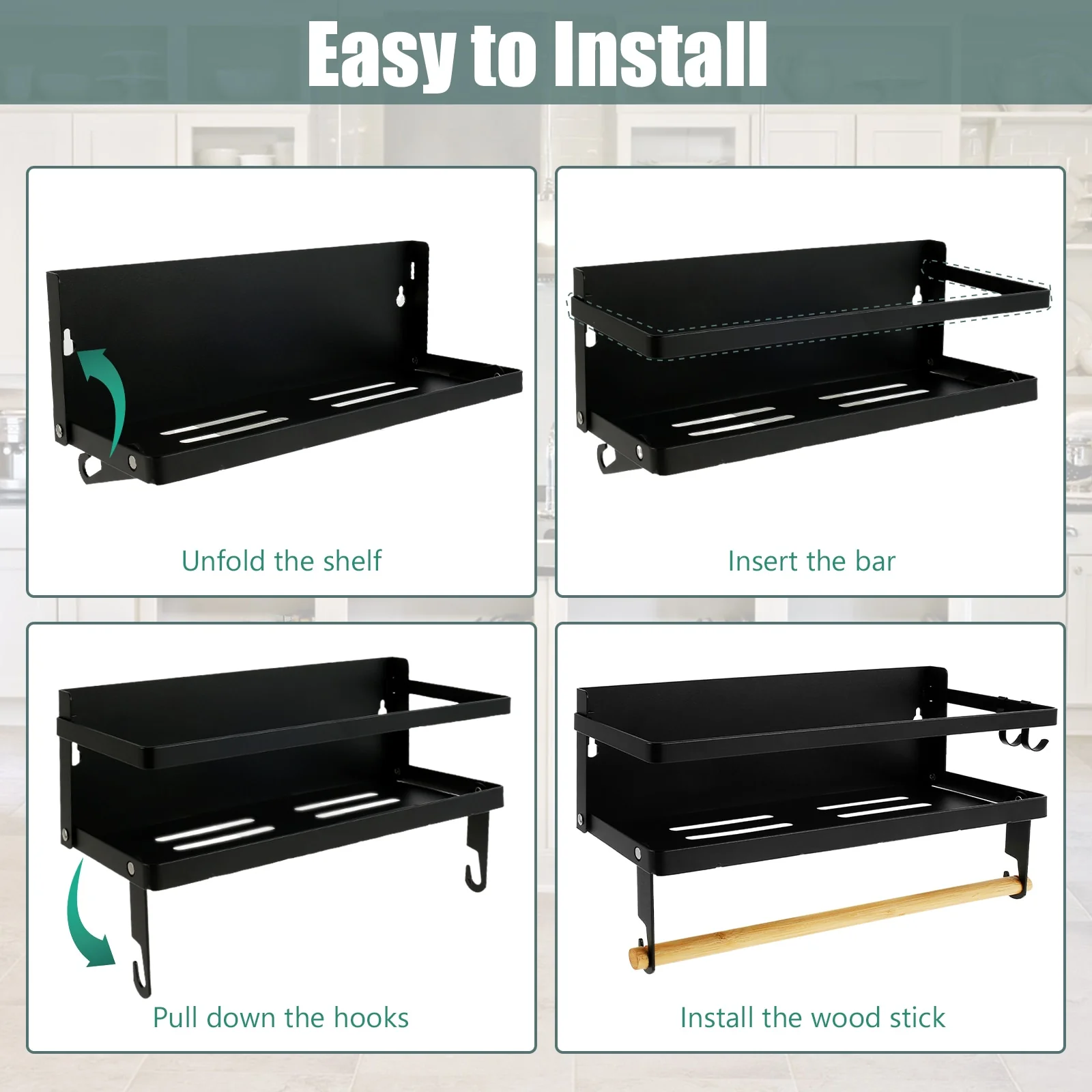 Magnetic Spice Towel Paper Rack - Image 6