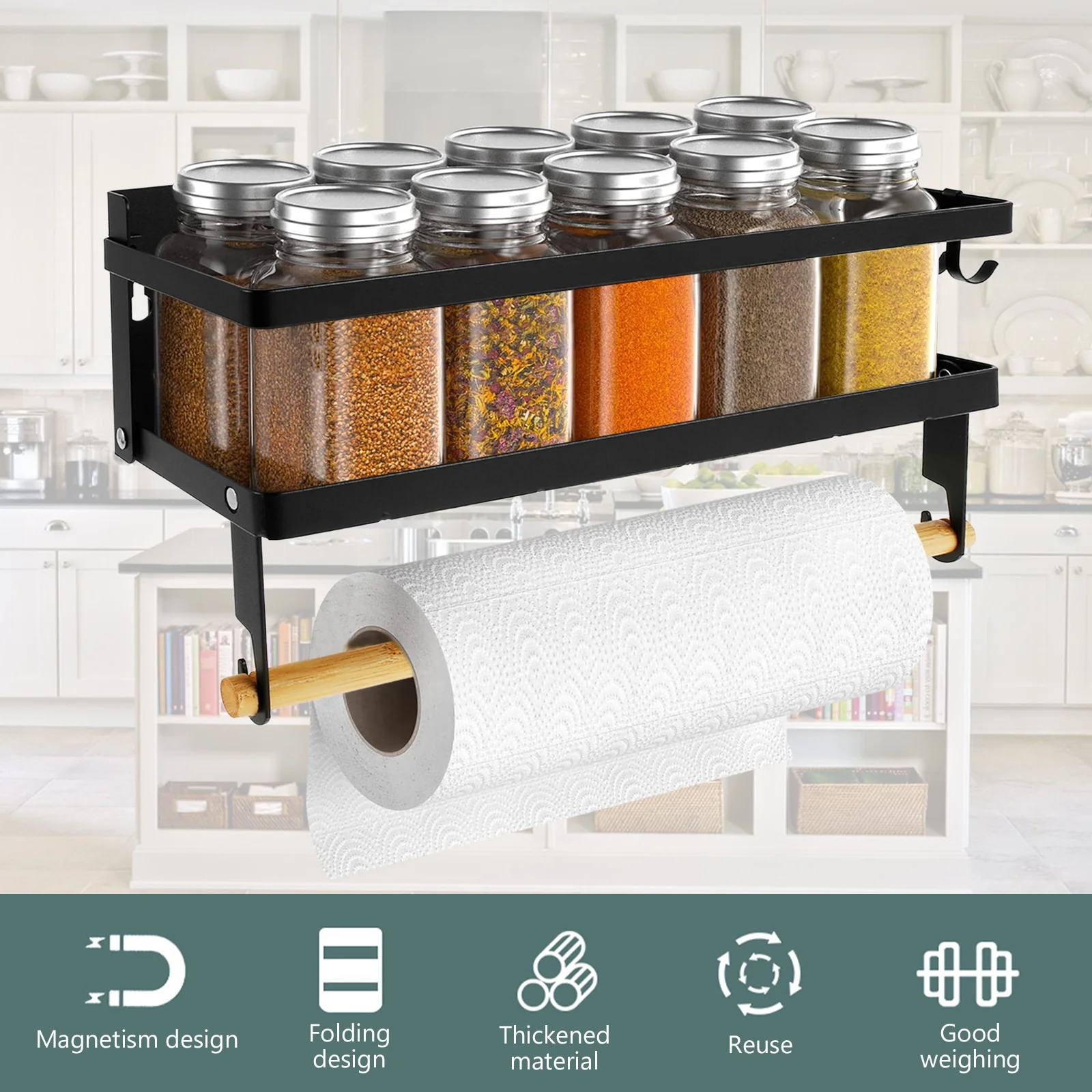 Magnetic Spice Towel Paper Rack - Image 9