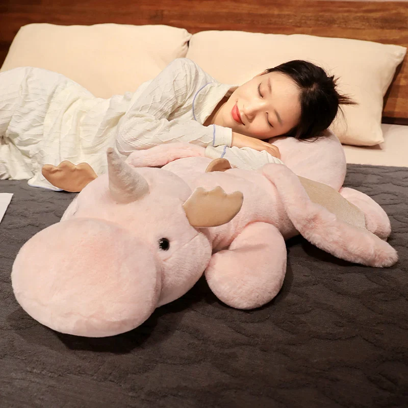 Majestic Dragonicorn: Enormous White Dragon Plush Toy - Image 4