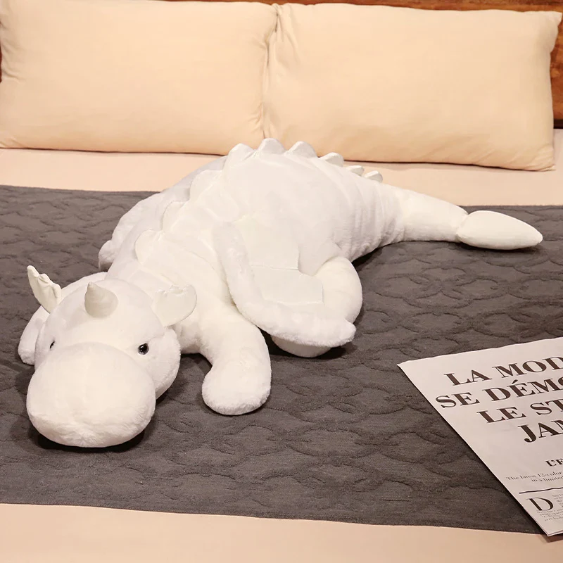 Majestic Dragonicorn: Enormous White Dragon Plush Toy - Image 8