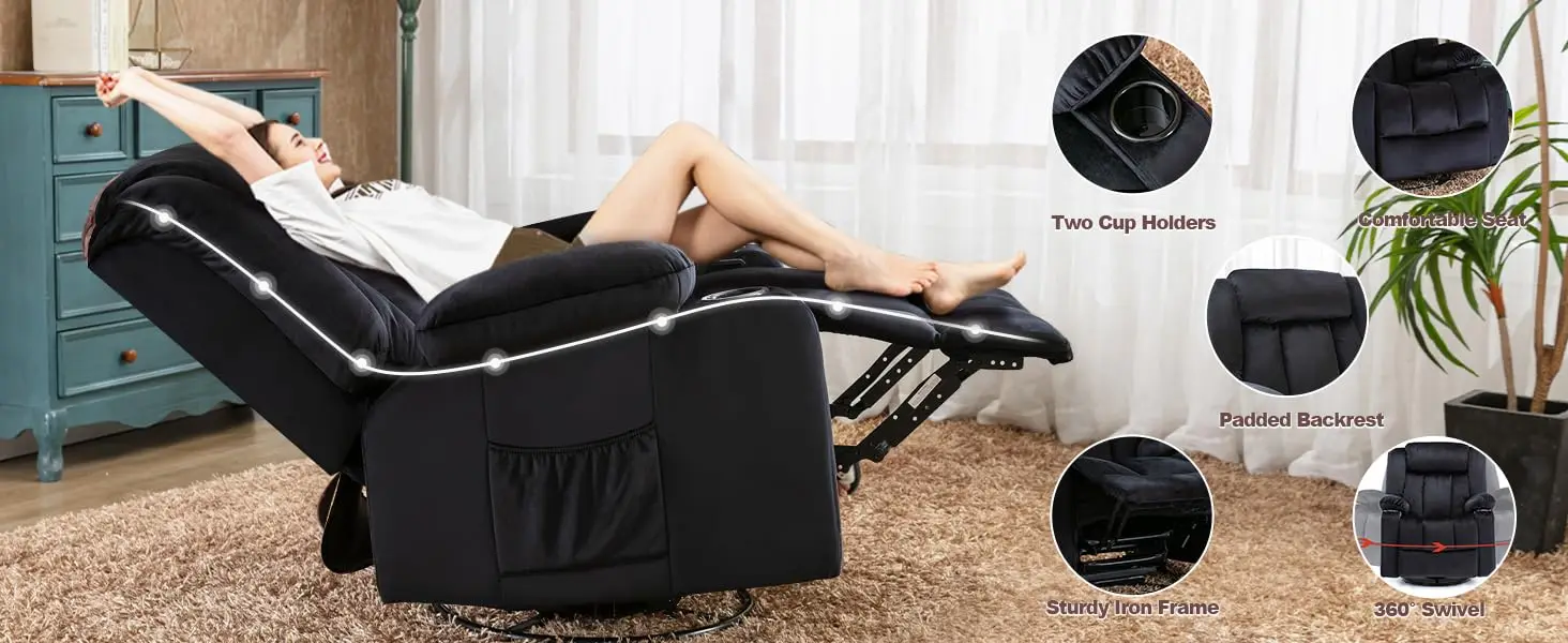 Massage Rocking Recliner Chair - Image 11