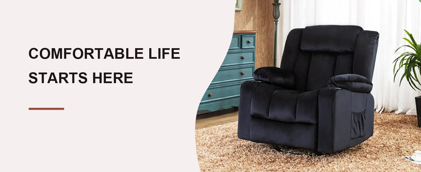 Massage Rocking Recliner Chair - Image 15