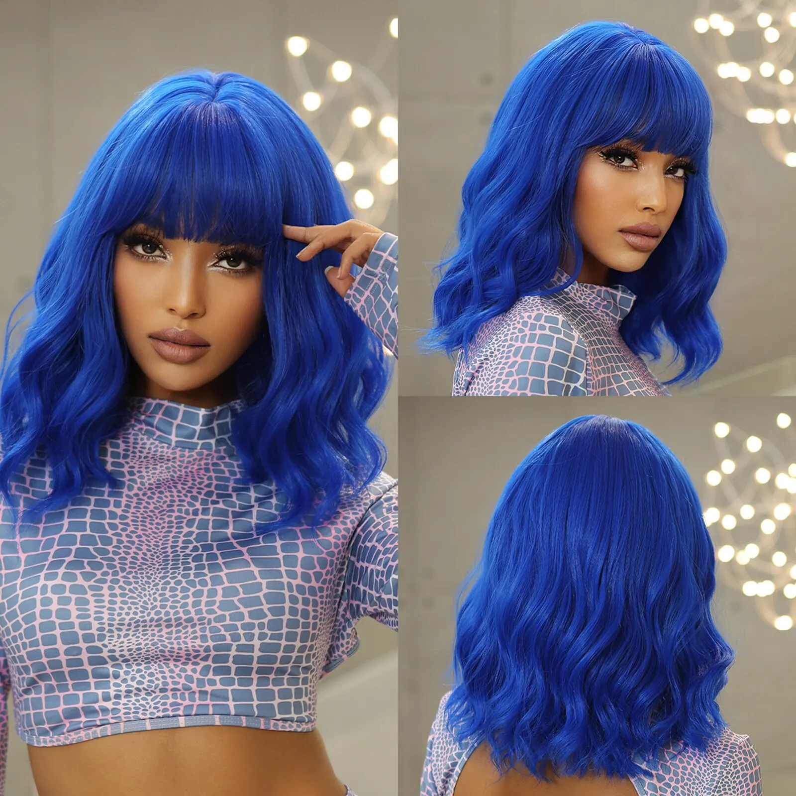 Medium Wavy Hair Wig - Image 12