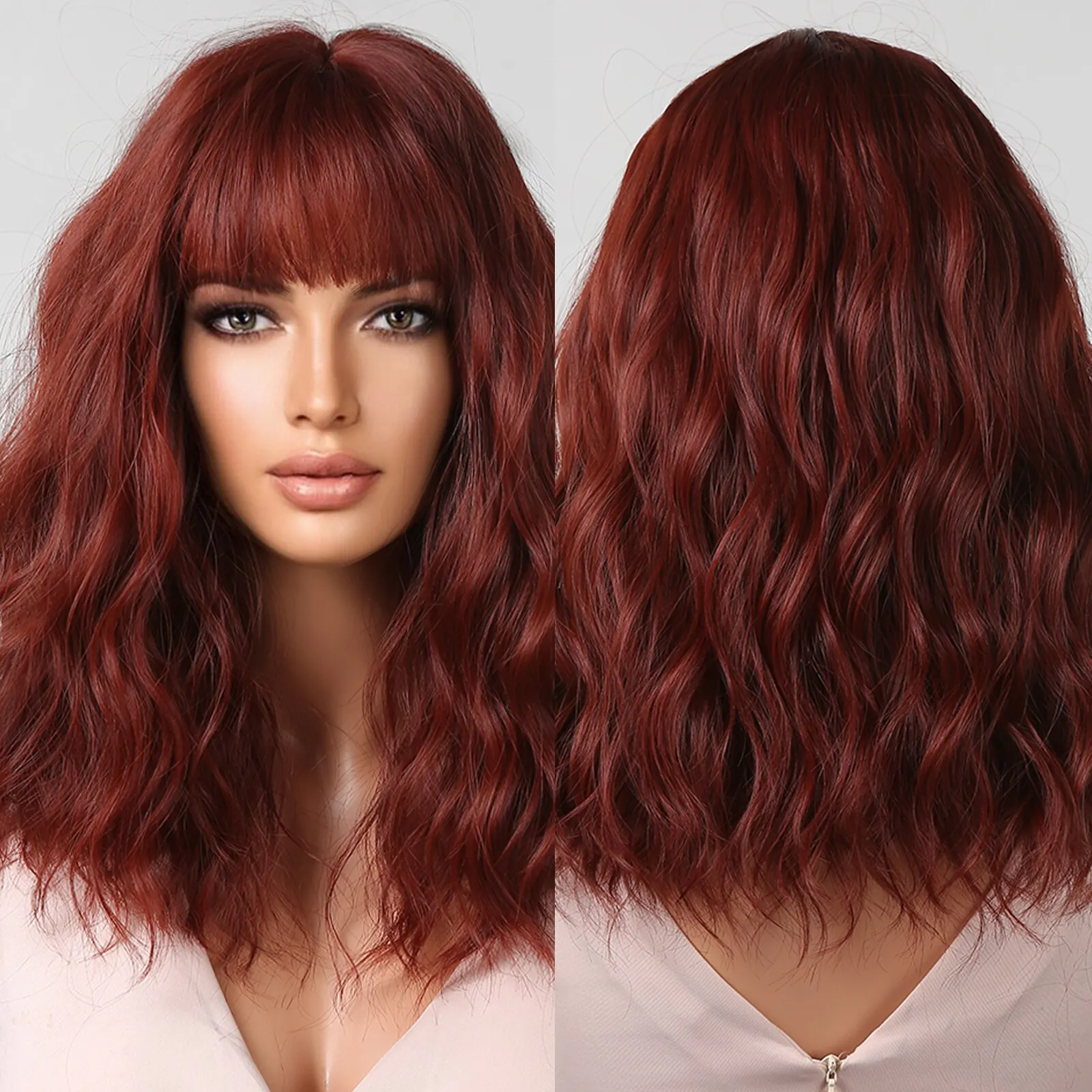 Medium Wavy Hair Wig - Image 13
