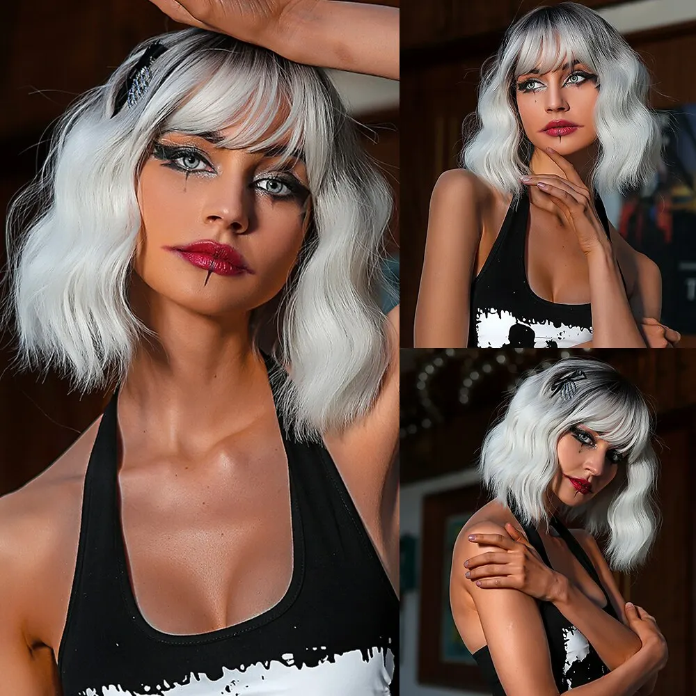 Medium Wavy Hair Wig - Image 16