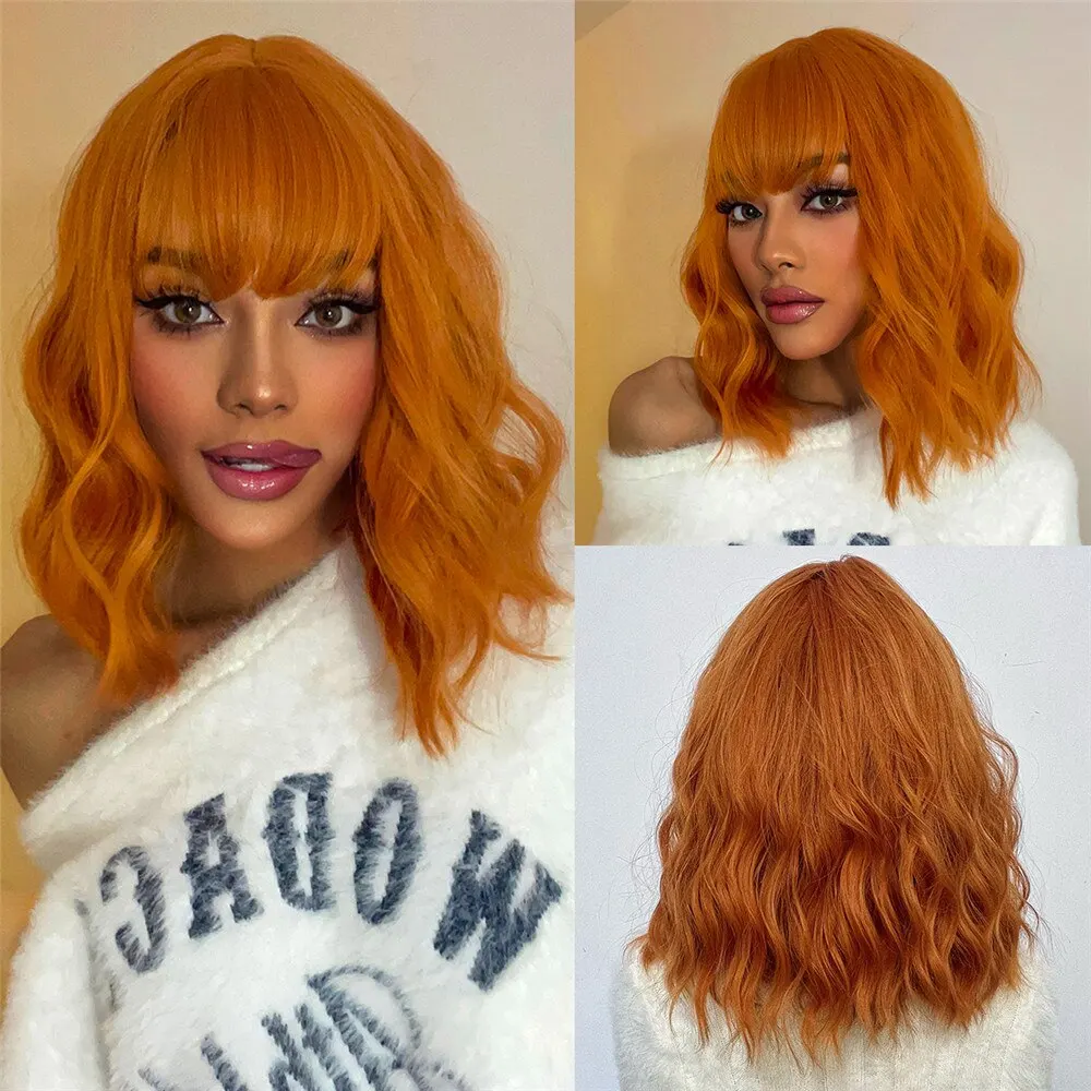 Medium Wavy Hair Wig - Image 17