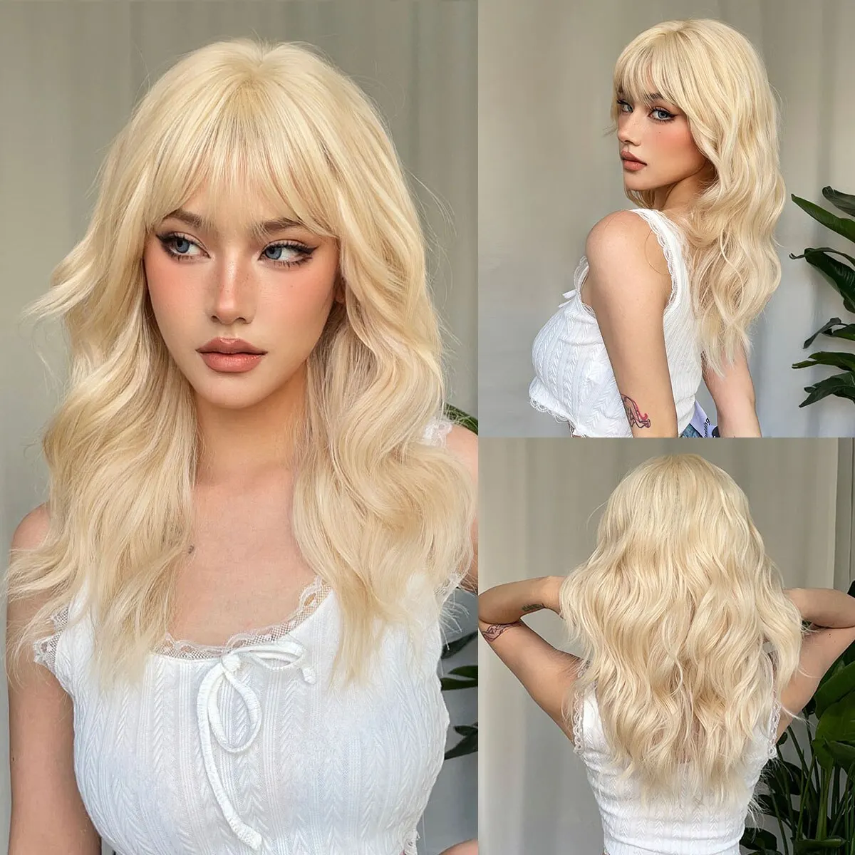 Medium Wavy Hair Wig - Image 18