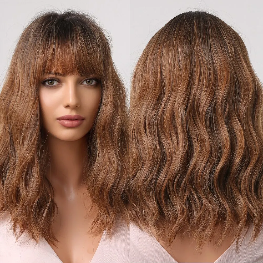 Medium Wavy Hair Wig - Image 19