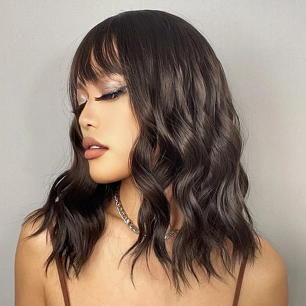 Medium Wavy Hair Wig - Image 5