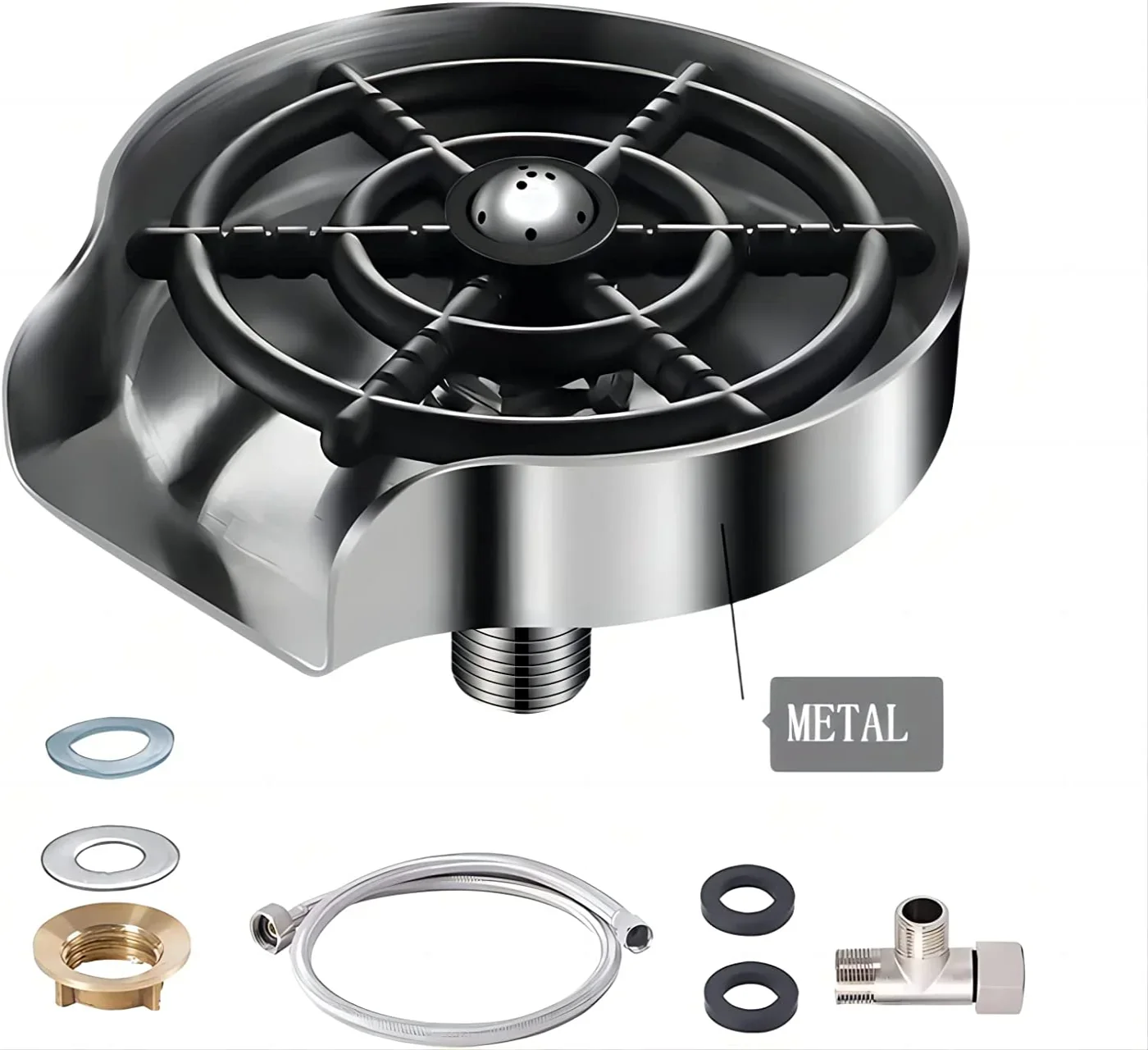 Metal Kitchen Sink Glass Rinser - Image 7