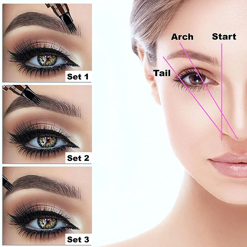 Microblading Waterproof Eyebrow Pen - Image 3