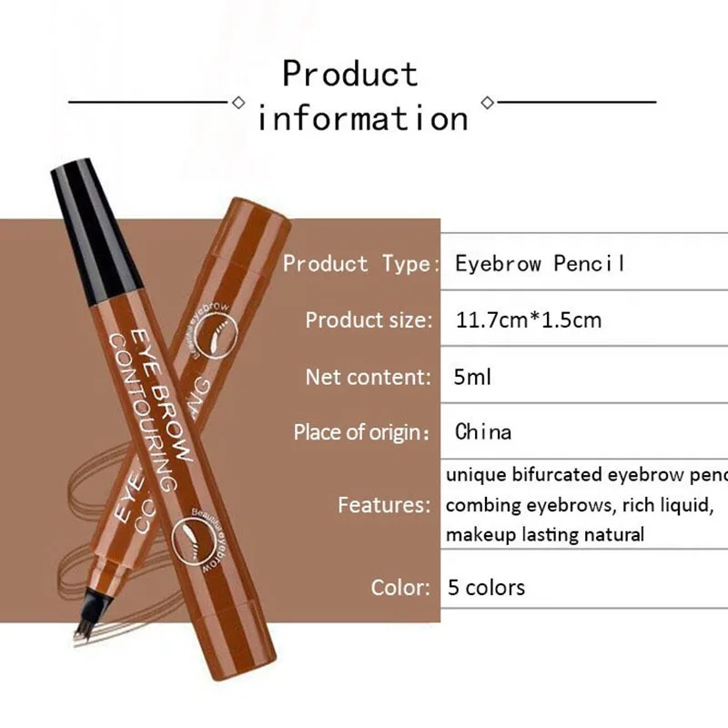 Microblading Waterproof Eyebrow Pen - Image 5