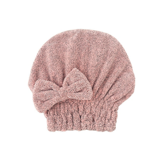 Microfiber Hair Drying Towel Cap - Image 3