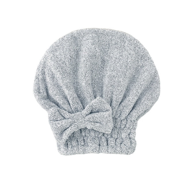 Microfiber Hair Drying Towel Cap - Image 4