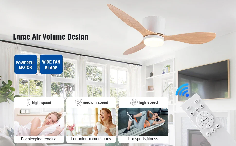 Modern Ceiling Fan with LED Light - Image 10