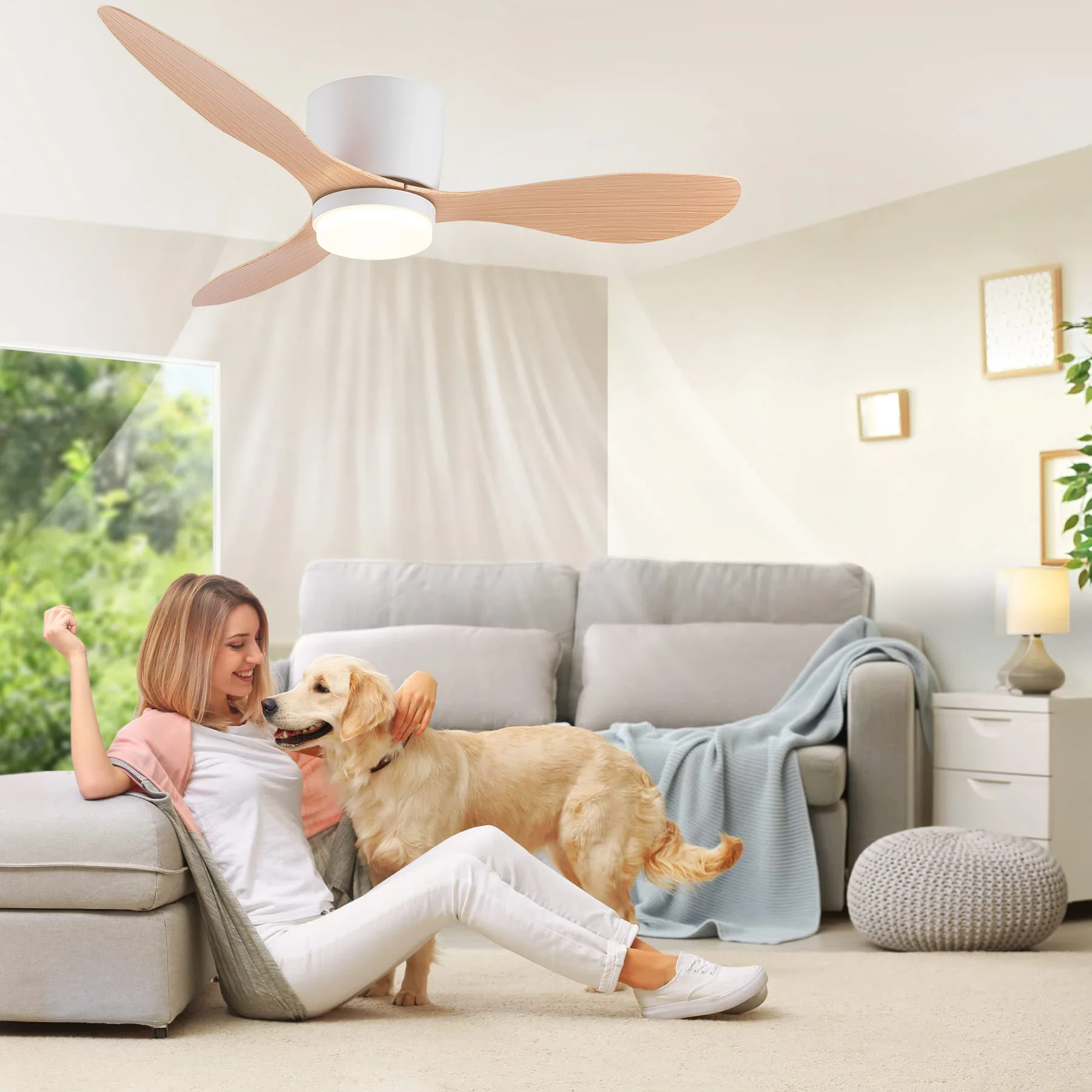Modern Ceiling Fan with LED Light - Image 11