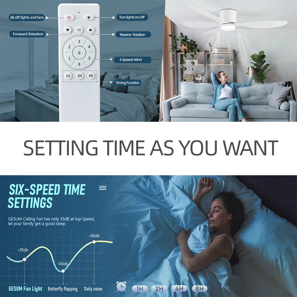 Modern Ceiling Fan with LED Light - Image 13