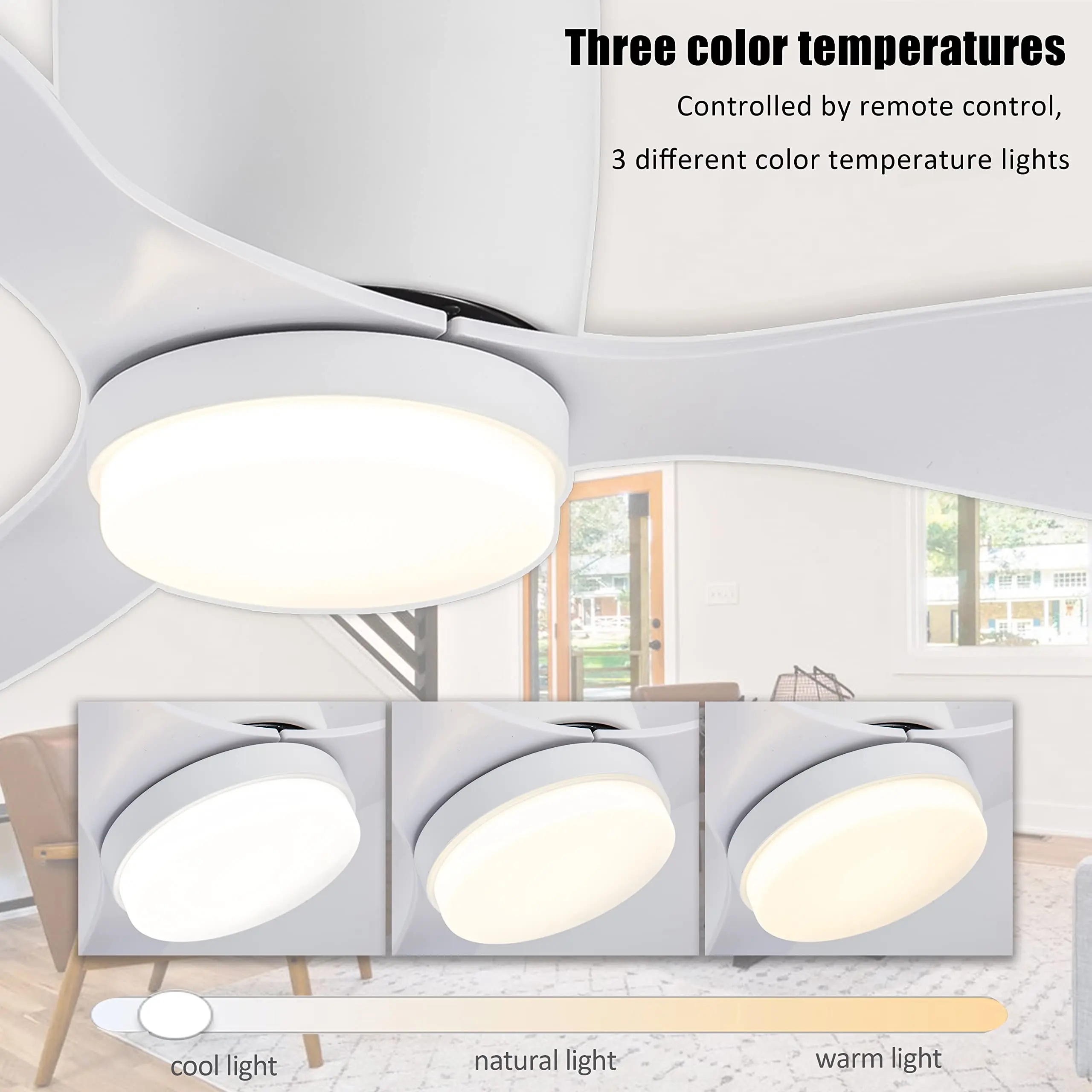 Modern Ceiling Fan with LED Light - Image 4