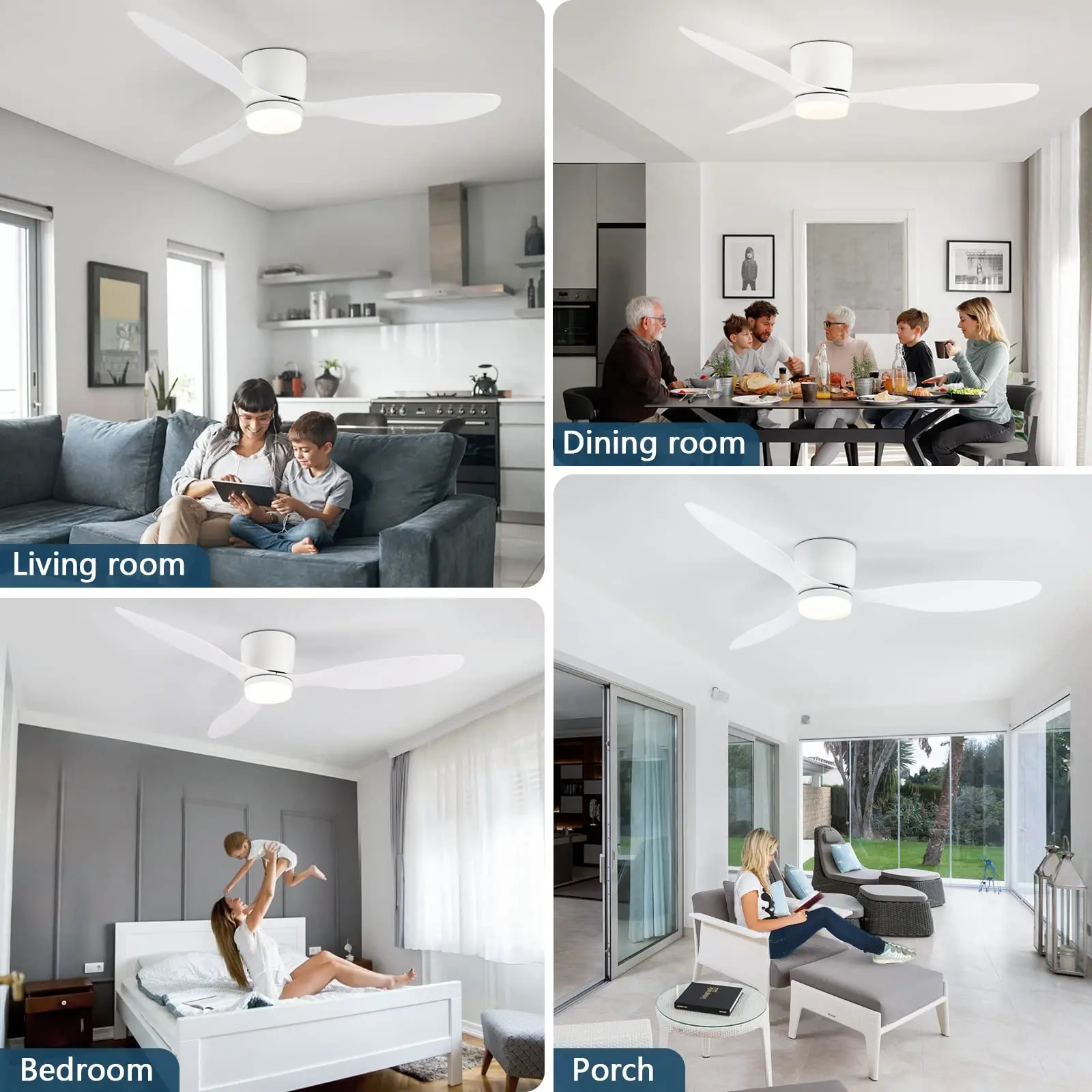Modern Ceiling Fan with LED Light - Image 6