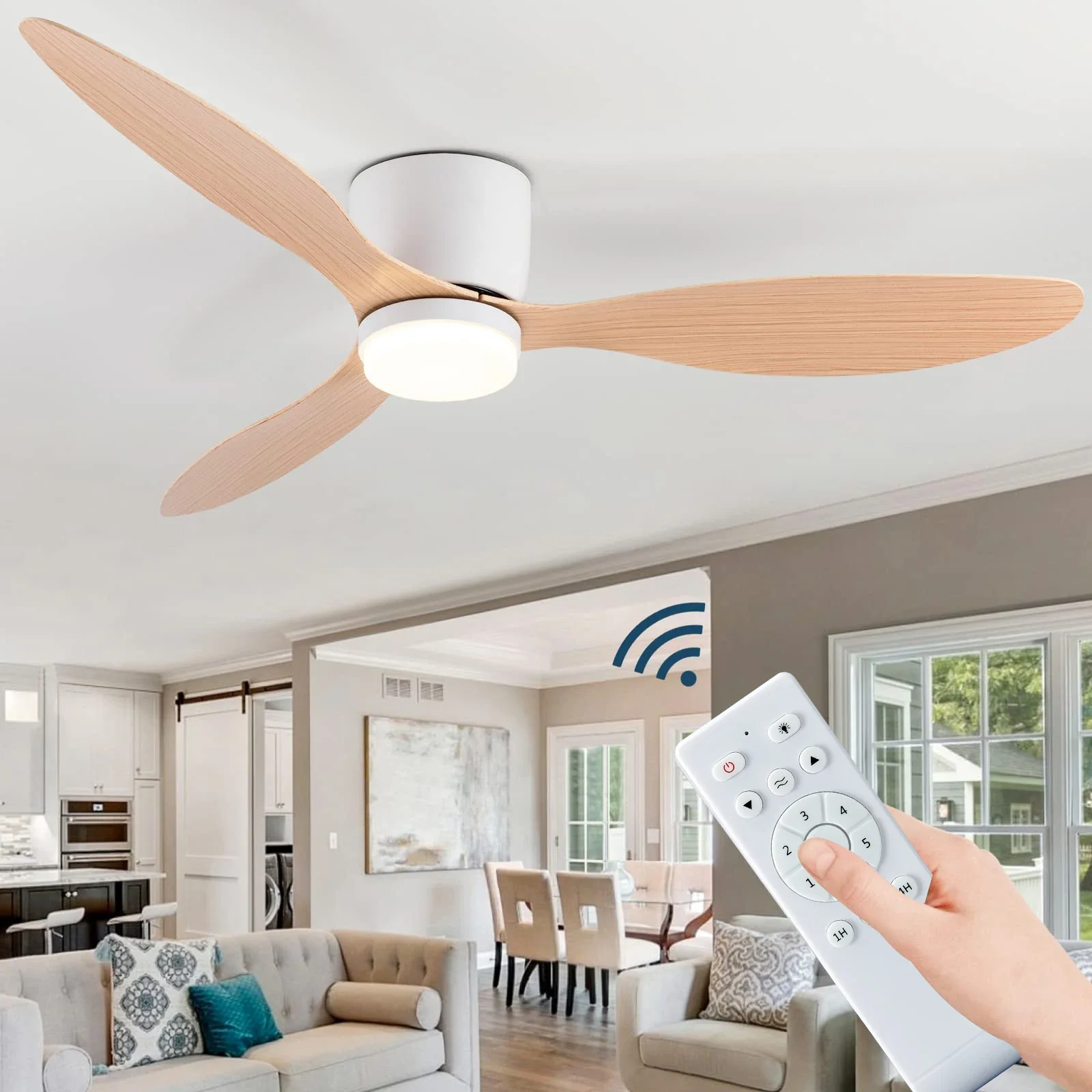 Modern Ceiling Fan with LED Light - Image 7
