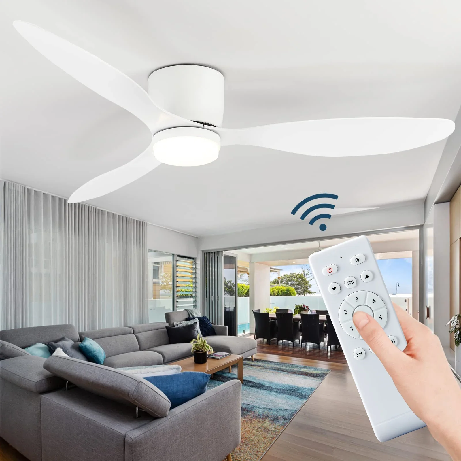 Modern Ceiling Fan with LED Light - Image 8